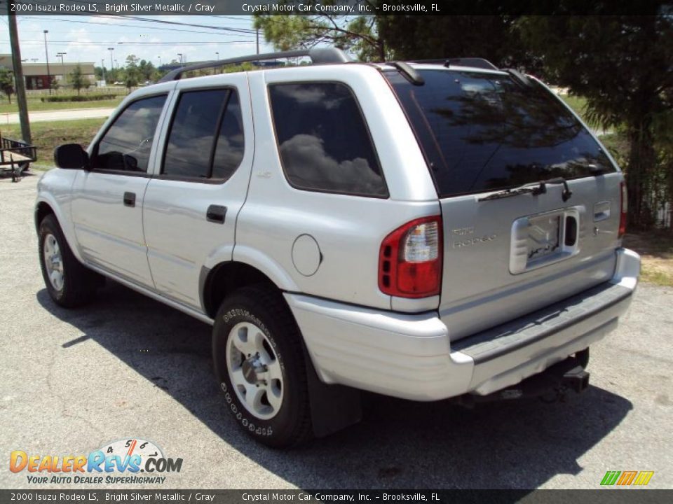 2000 Isuzu Rodeo LS Bright Silver Metallic / Gray Photo #3