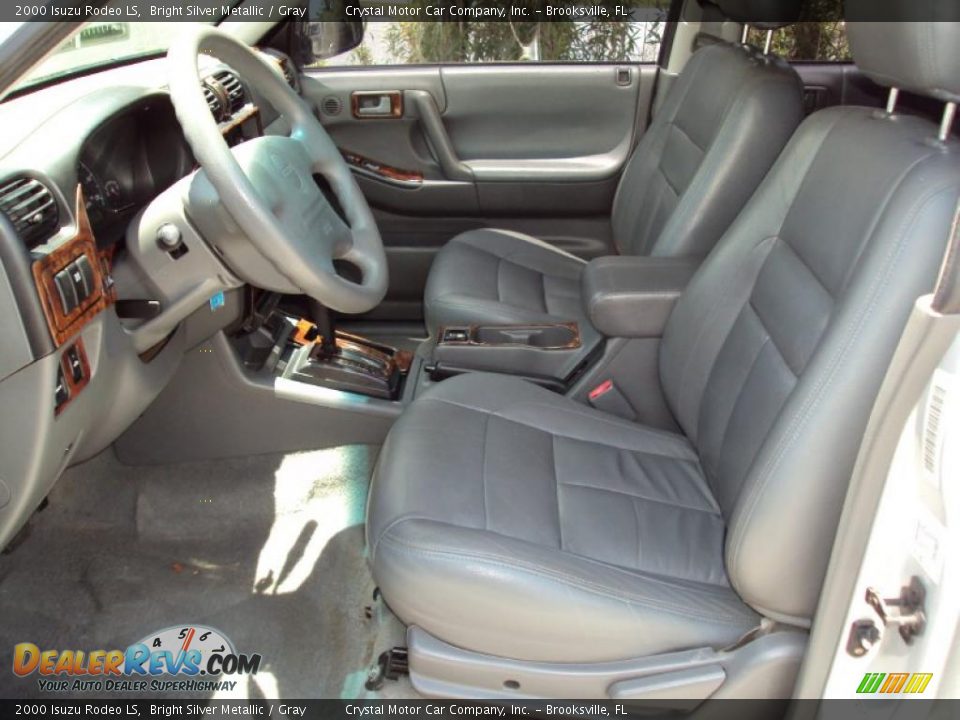 2000 Isuzu Rodeo LS Bright Silver Metallic / Gray Photo #4