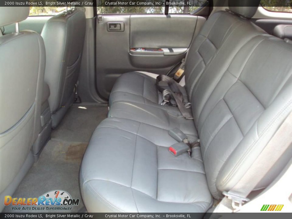 2000 Isuzu Rodeo LS Bright Silver Metallic / Gray Photo #5