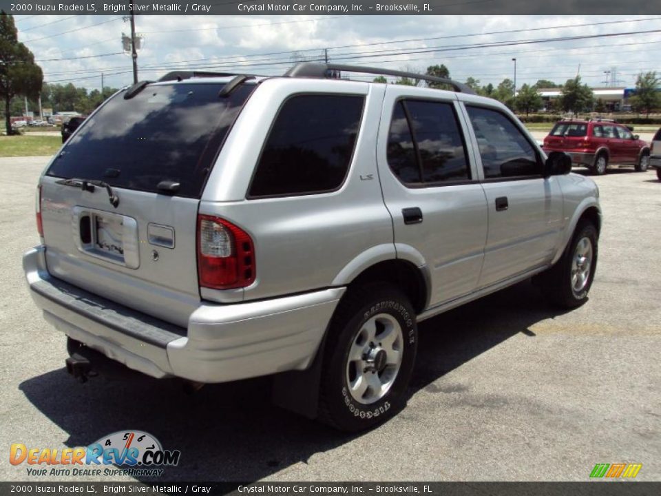2000 Isuzu Rodeo LS Bright Silver Metallic / Gray Photo #9