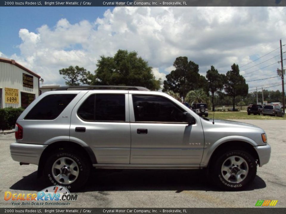 2000 Isuzu Rodeo LS Bright Silver Metallic / Gray Photo #10