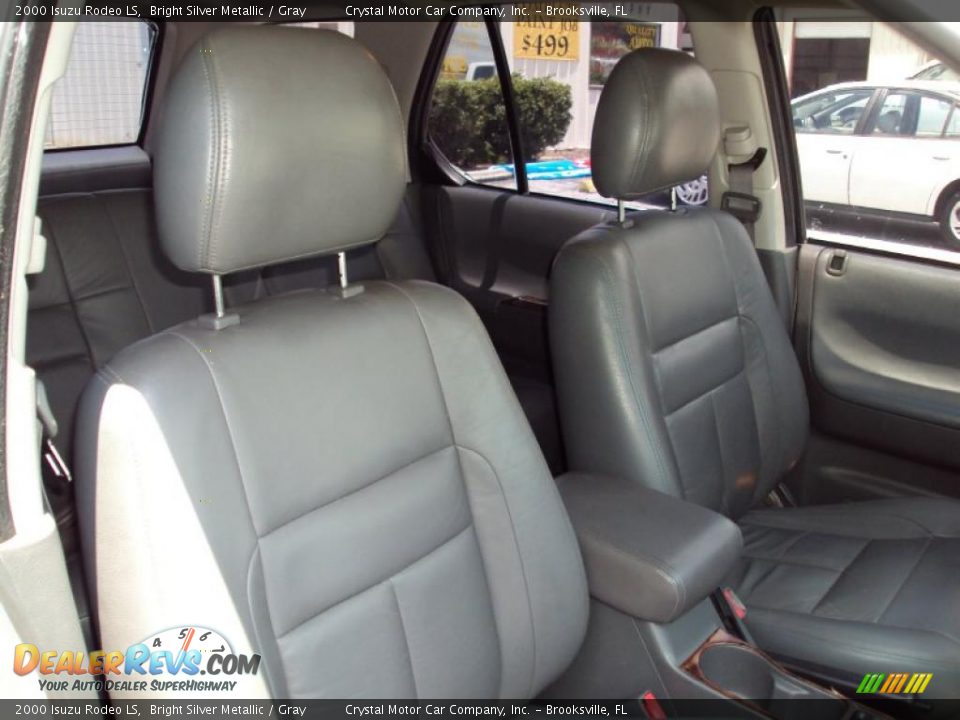 2000 Isuzu Rodeo LS Bright Silver Metallic / Gray Photo #13