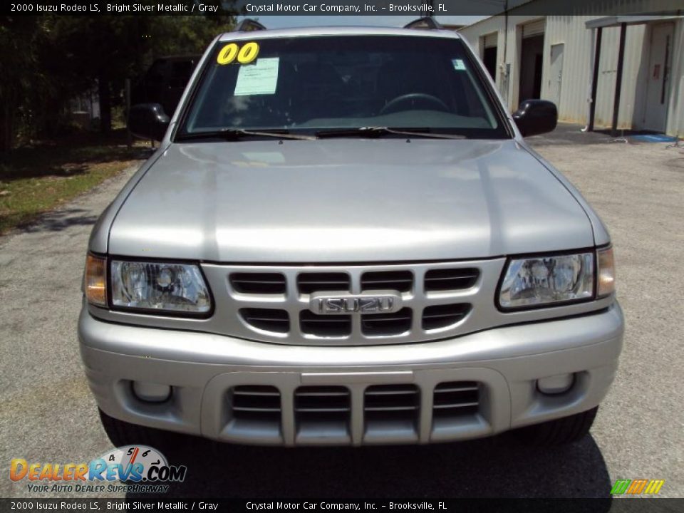 2000 Isuzu Rodeo LS Bright Silver Metallic / Gray Photo #14