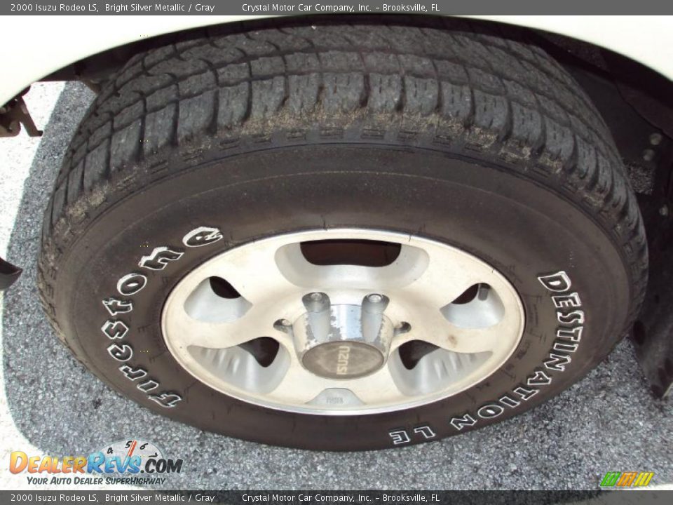 2000 Isuzu Rodeo LS Bright Silver Metallic / Gray Photo #15