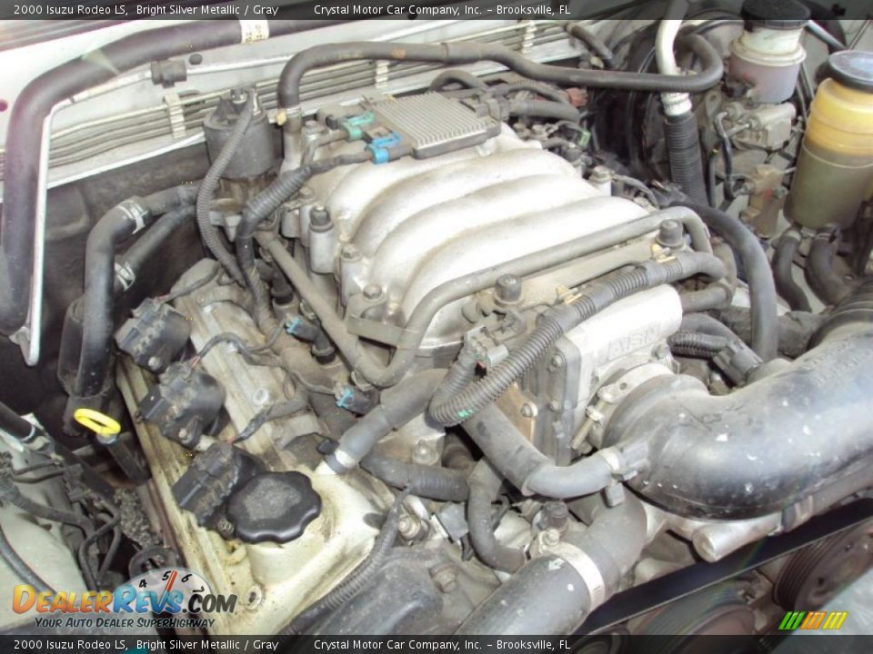 2000 Isuzu Rodeo LS Bright Silver Metallic / Gray Photo #17