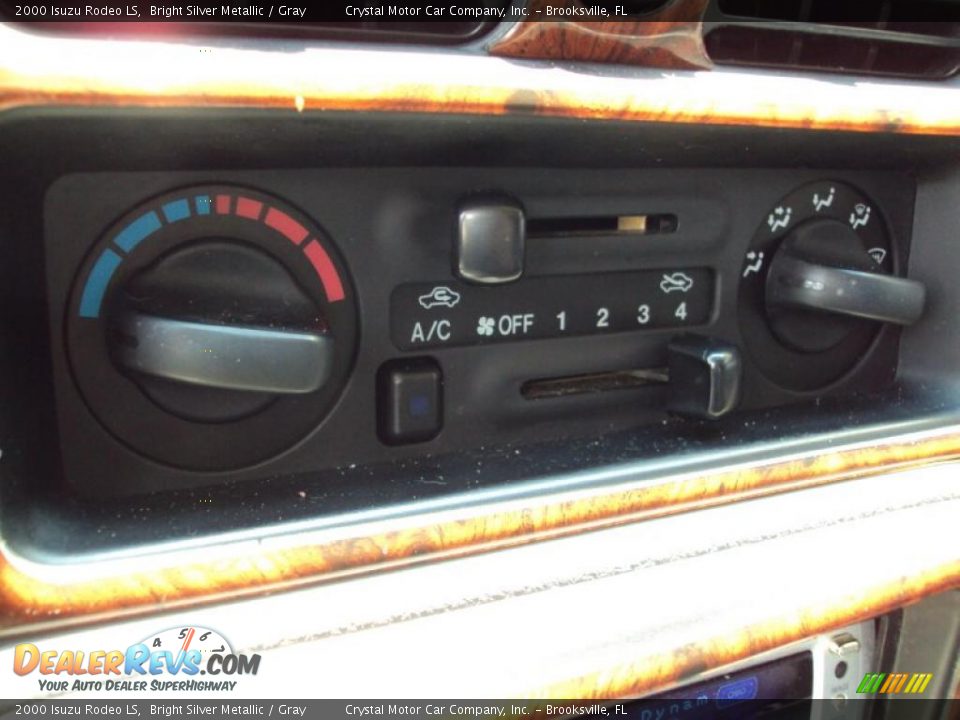 2000 Isuzu Rodeo LS Bright Silver Metallic / Gray Photo #21