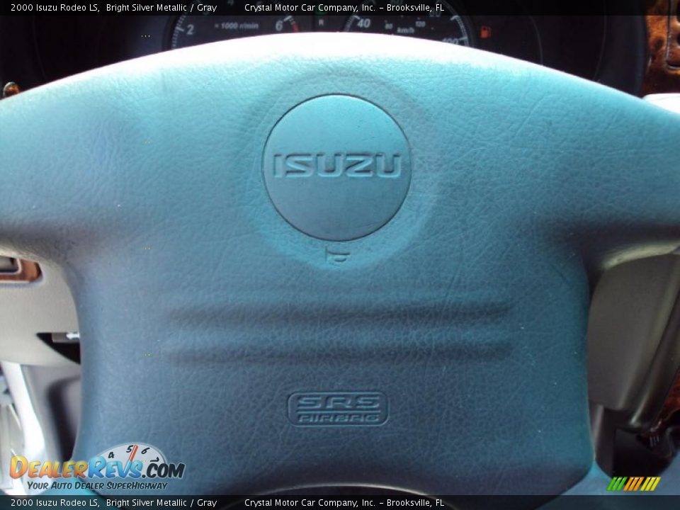 2000 Isuzu Rodeo LS Bright Silver Metallic / Gray Photo #23