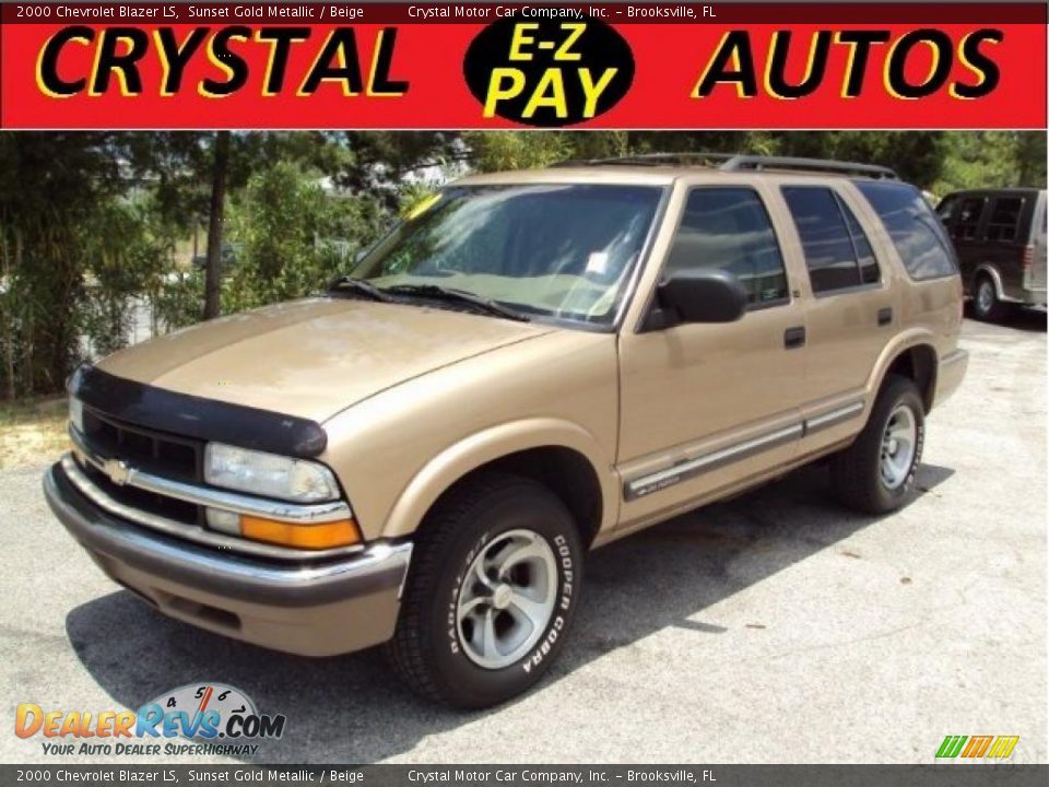 2000 Chevrolet Blazer LS Sunset Gold Metallic / Beige Photo #1