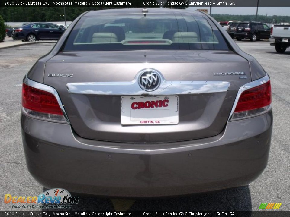 2010 Buick LaCrosse CXL Mocha Steel Metallic / Cocoa/Light Cashmere Photo #7