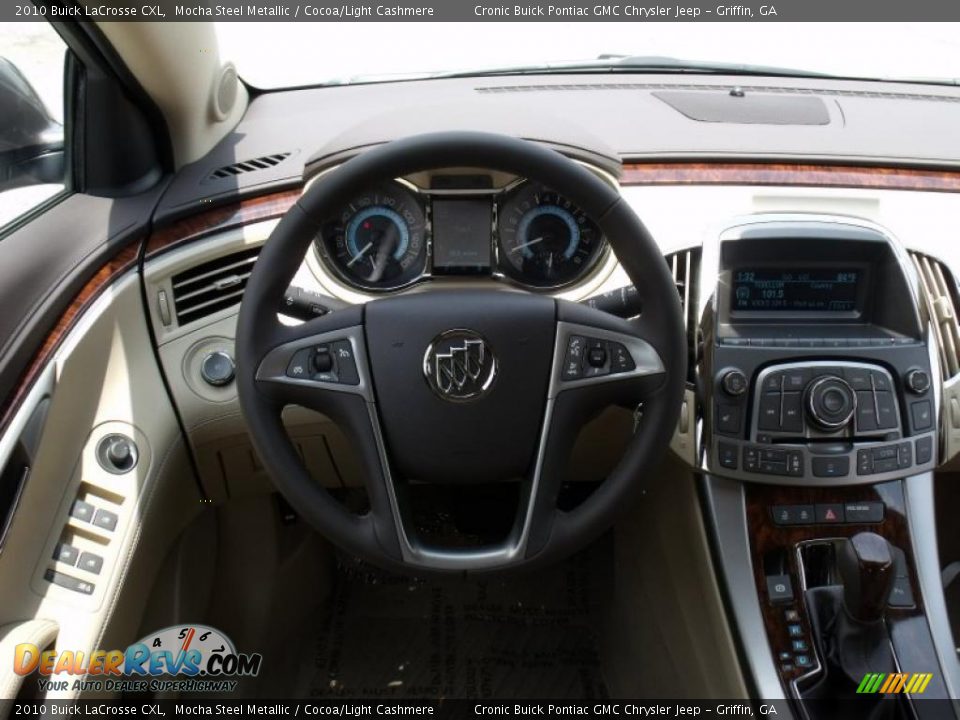 2010 Buick LaCrosse CXL Mocha Steel Metallic / Cocoa/Light Cashmere Photo #17