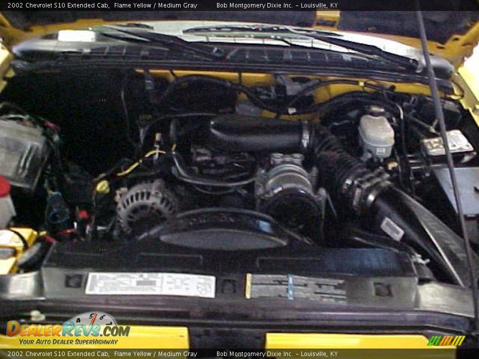 2002 Chevrolet S10 Extended Cab Flame Yellow / Medium Gray Photo #24