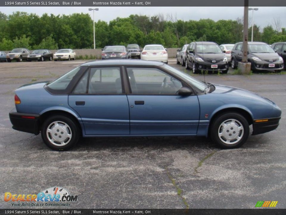 1994 Saturn S Series SL1 Sedan Blue / Blue Photo #2