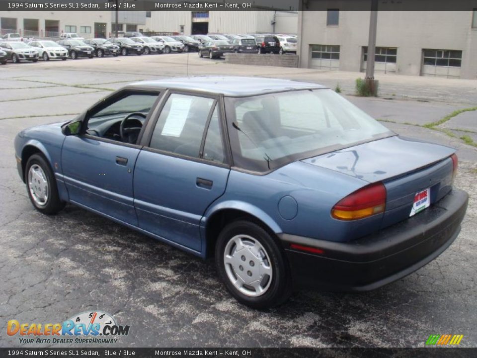 1994 Saturn S Series SL1 Sedan Blue / Blue Photo #5