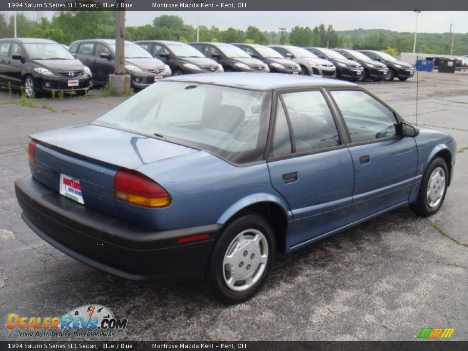 1994 Saturn S Series SL1 Sedan Blue / Blue Photo #6