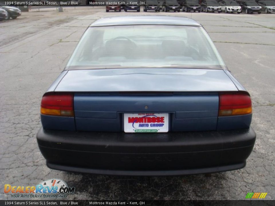 1994 Saturn S Series SL1 Sedan Blue / Blue Photo #8