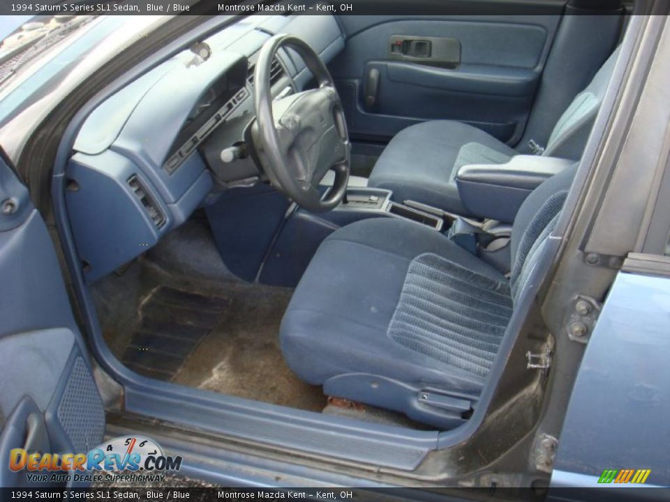 1994 Saturn S Series SL1 Sedan Blue / Blue Photo #9