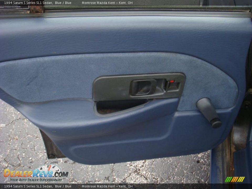1994 Saturn S Series SL1 Sedan Blue / Blue Photo #12