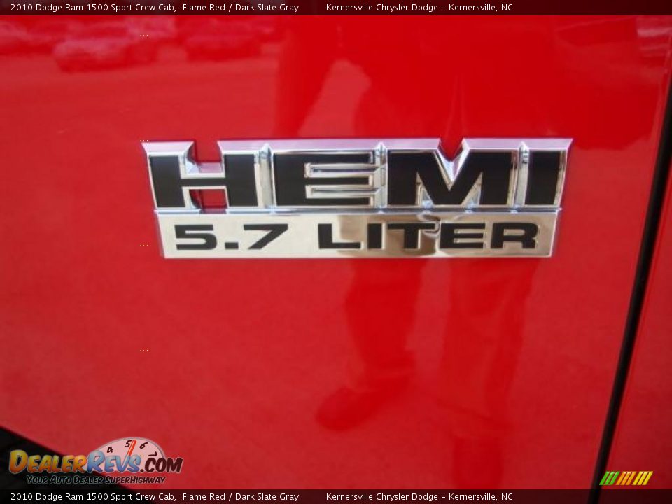 2010 Dodge Ram 1500 Sport Crew Cab Flame Red / Dark Slate Gray Photo #15