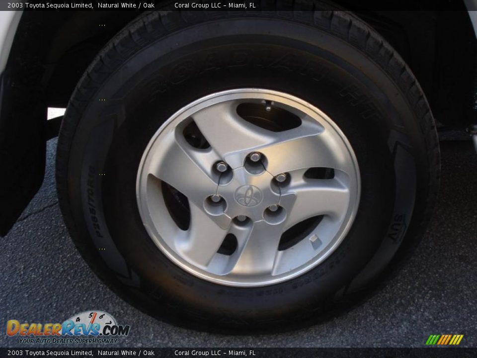 2003 Toyota Sequoia Limited Natural White / Oak Photo #7