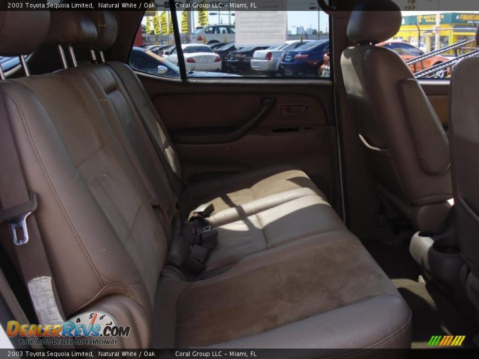 2003 Toyota Sequoia Limited Natural White / Oak Photo #11