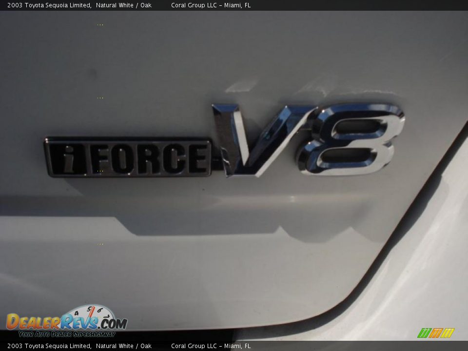 2003 Toyota Sequoia Limited Natural White / Oak Photo #13