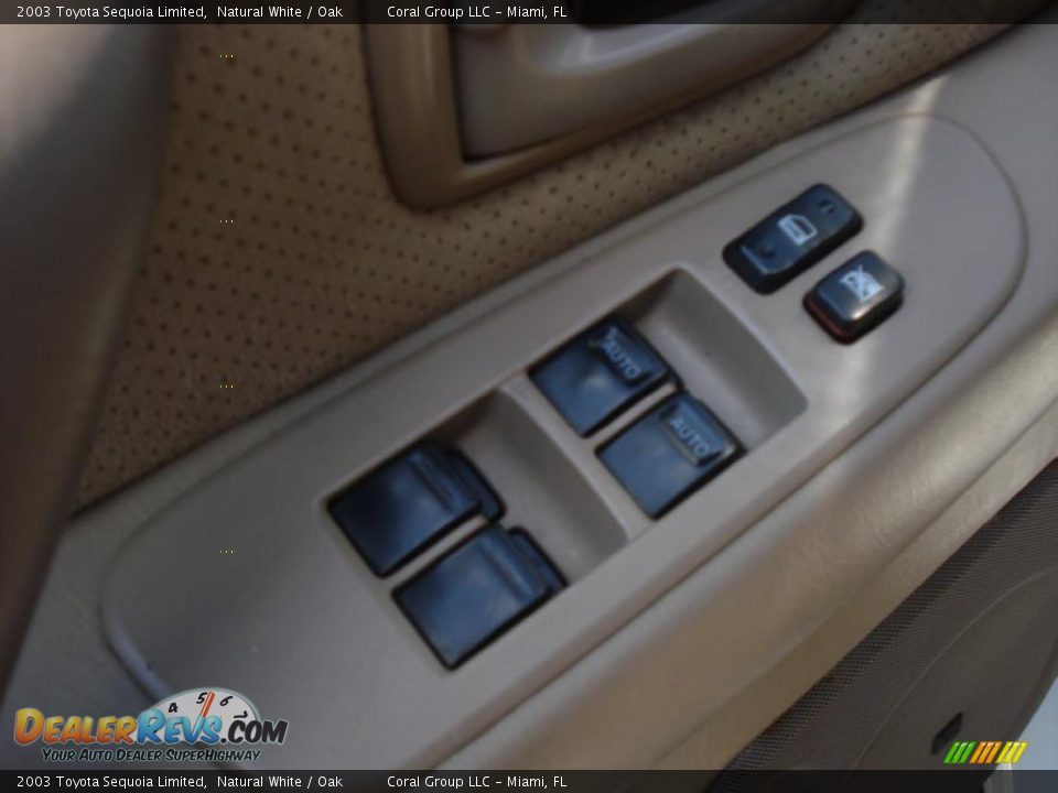 2003 Toyota Sequoia Limited Natural White / Oak Photo #14