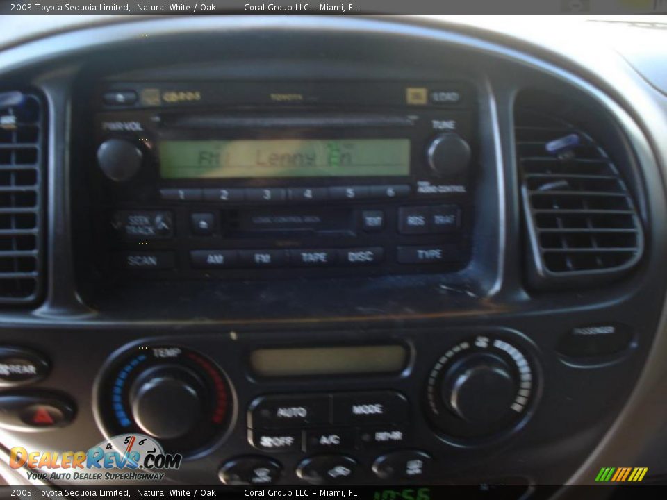 2003 Toyota Sequoia Limited Natural White / Oak Photo #15