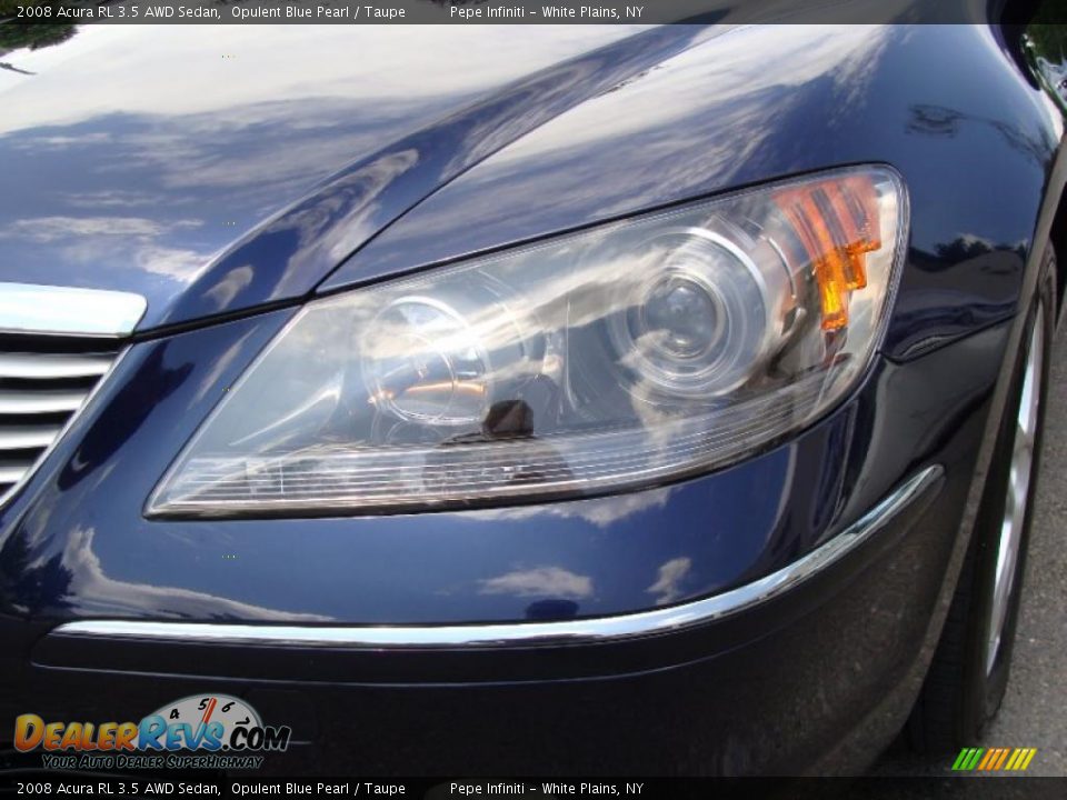 2008 Acura RL 3.5 AWD Sedan Opulent Blue Pearl / Taupe Photo #2