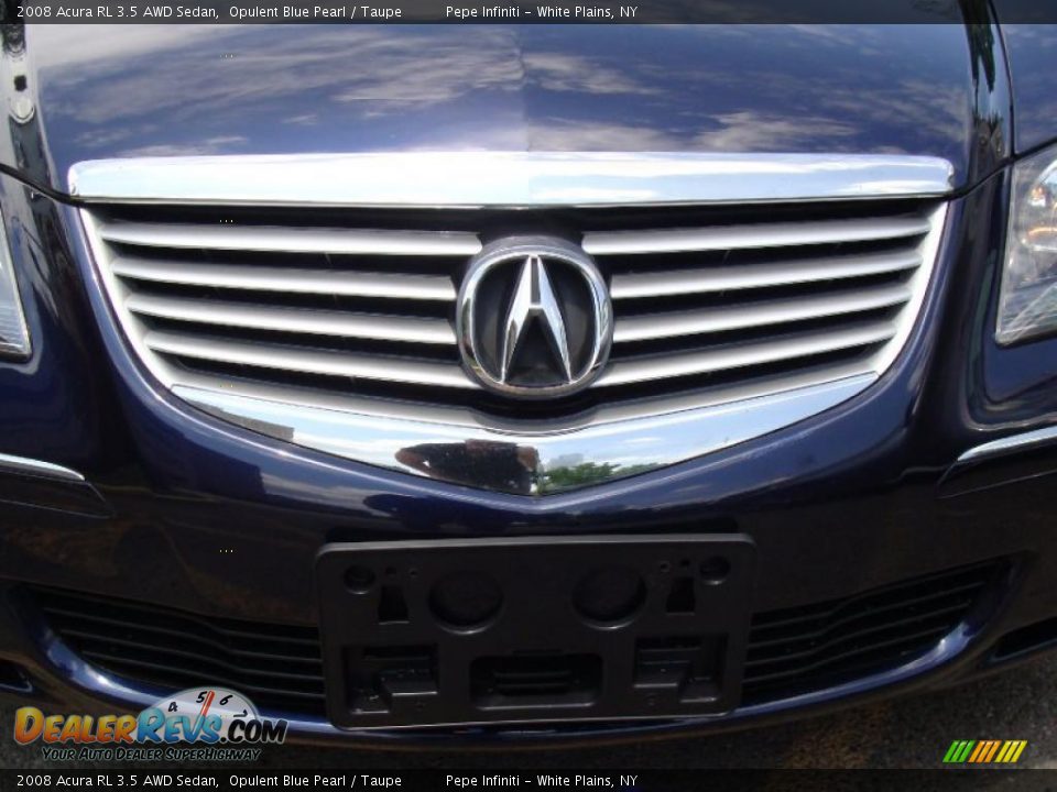 2008 Acura RL 3.5 AWD Sedan Opulent Blue Pearl / Taupe Photo #3