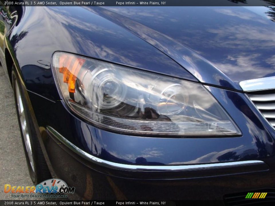 2008 Acura RL 3.5 AWD Sedan Opulent Blue Pearl / Taupe Photo #5