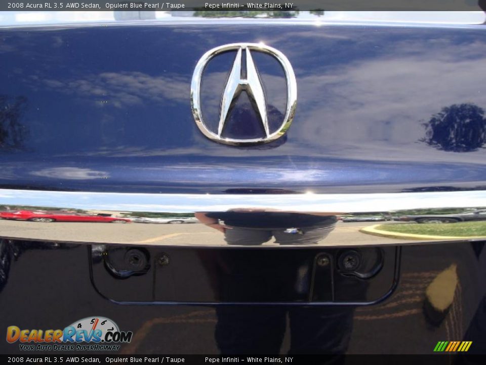 2008 Acura RL 3.5 AWD Sedan Opulent Blue Pearl / Taupe Photo #13