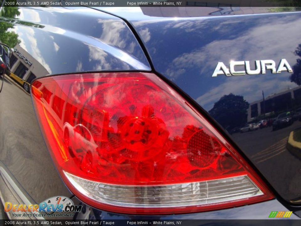 2008 Acura RL 3.5 AWD Sedan Opulent Blue Pearl / Taupe Photo #15