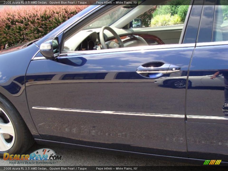 2008 Acura RL 3.5 AWD Sedan Opulent Blue Pearl / Taupe Photo #18