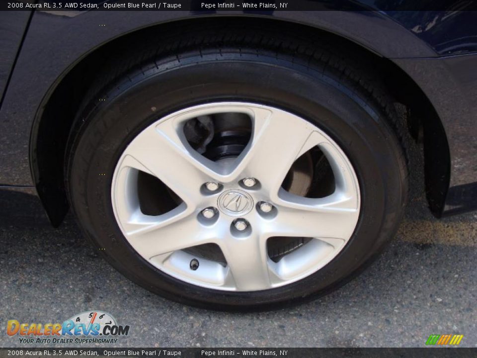 2008 Acura RL 3.5 AWD Sedan Opulent Blue Pearl / Taupe Photo #19