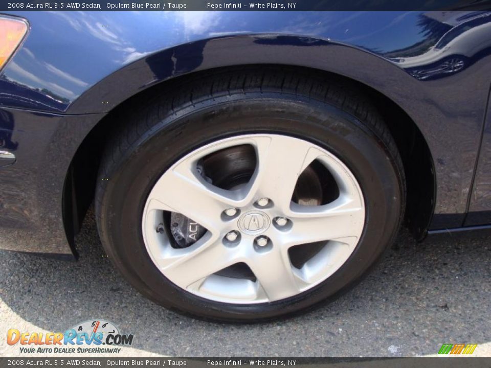 2008 Acura RL 3.5 AWD Sedan Opulent Blue Pearl / Taupe Photo #20