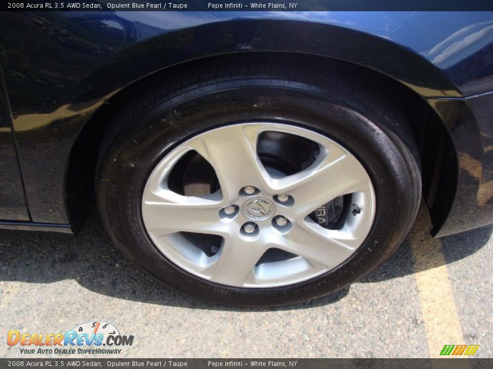 2008 Acura RL 3.5 AWD Sedan Opulent Blue Pearl / Taupe Photo #21