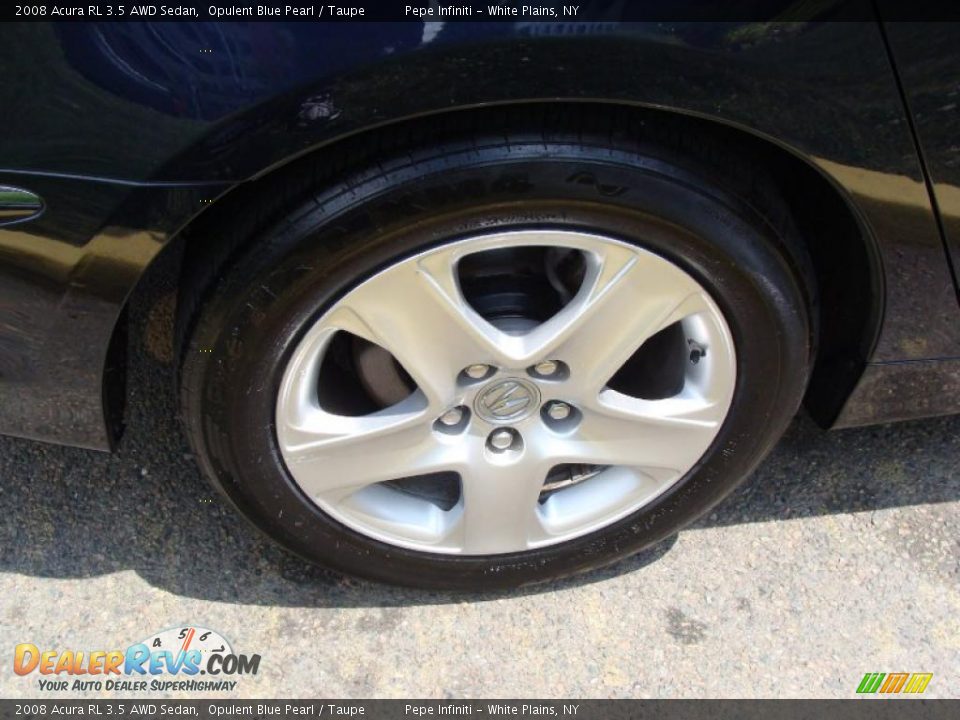 2008 Acura RL 3.5 AWD Sedan Opulent Blue Pearl / Taupe Photo #22