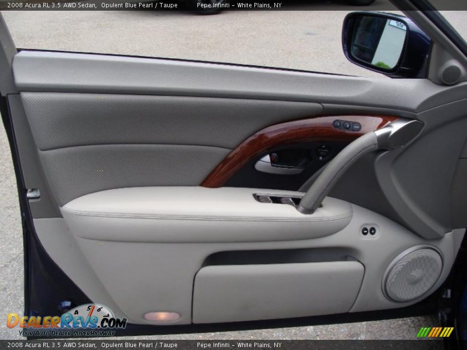 2008 Acura RL 3.5 AWD Sedan Opulent Blue Pearl / Taupe Photo #23
