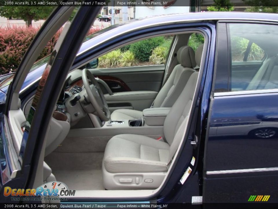 2008 Acura RL 3.5 AWD Sedan Opulent Blue Pearl / Taupe Photo #24