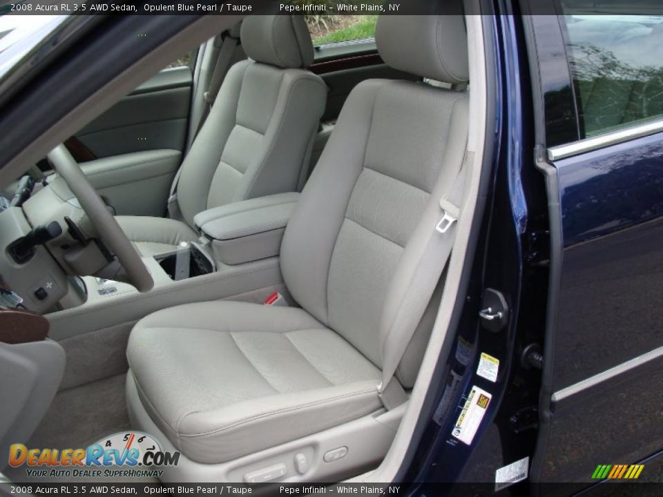 2008 Acura RL 3.5 AWD Sedan Opulent Blue Pearl / Taupe Photo #25
