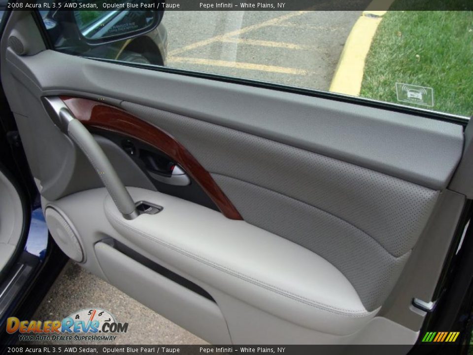 2008 Acura RL 3.5 AWD Sedan Opulent Blue Pearl / Taupe Photo #26
