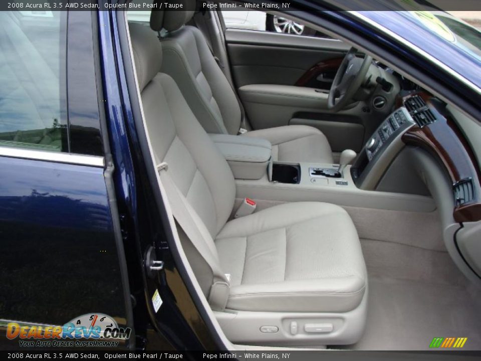 2008 Acura RL 3.5 AWD Sedan Opulent Blue Pearl / Taupe Photo #27