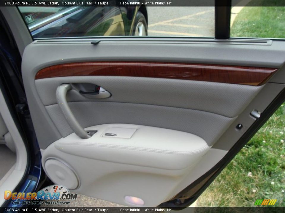 2008 Acura RL 3.5 AWD Sedan Opulent Blue Pearl / Taupe Photo #29