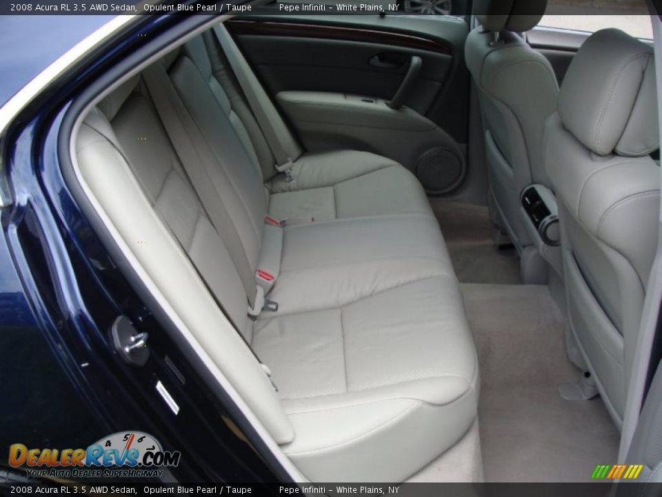 2008 Acura RL 3.5 AWD Sedan Opulent Blue Pearl / Taupe Photo #30