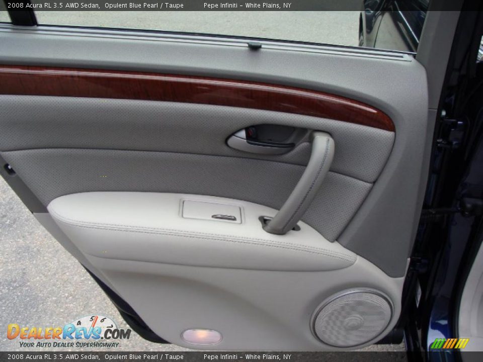 2008 Acura RL 3.5 AWD Sedan Opulent Blue Pearl / Taupe Photo #31