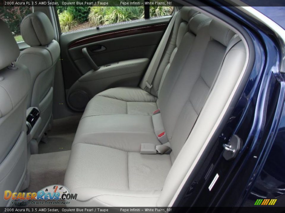 2008 Acura RL 3.5 AWD Sedan Opulent Blue Pearl / Taupe Photo #32