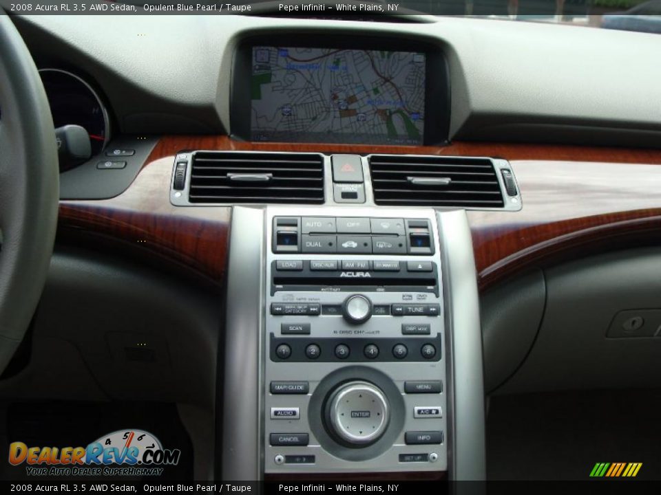 2008 Acura RL 3.5 AWD Sedan Opulent Blue Pearl / Taupe Photo #36