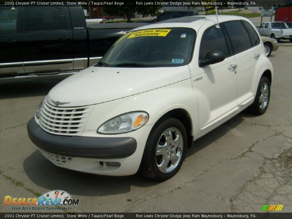 2001 Chrysler PT Cruiser Limited Stone White / Taupe/Pearl Beige Photo #1