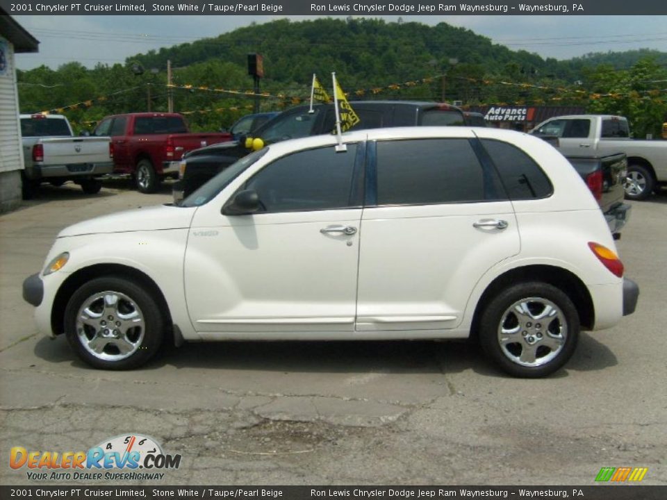 2001 Chrysler PT Cruiser Limited Stone White / Taupe/Pearl Beige Photo #2