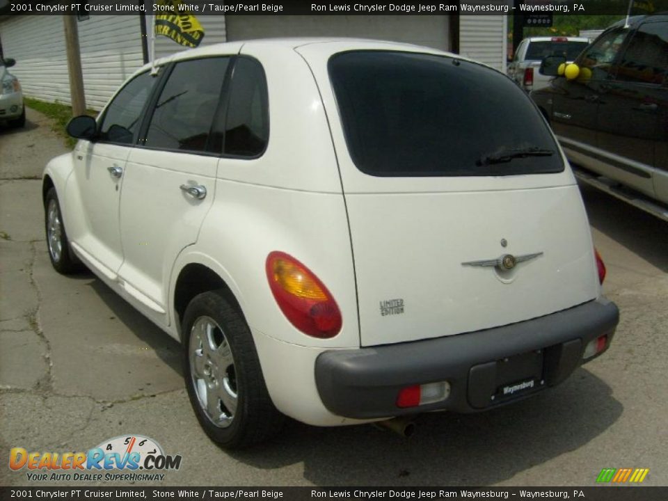 2001 Chrysler PT Cruiser Limited Stone White / Taupe/Pearl Beige Photo #3
